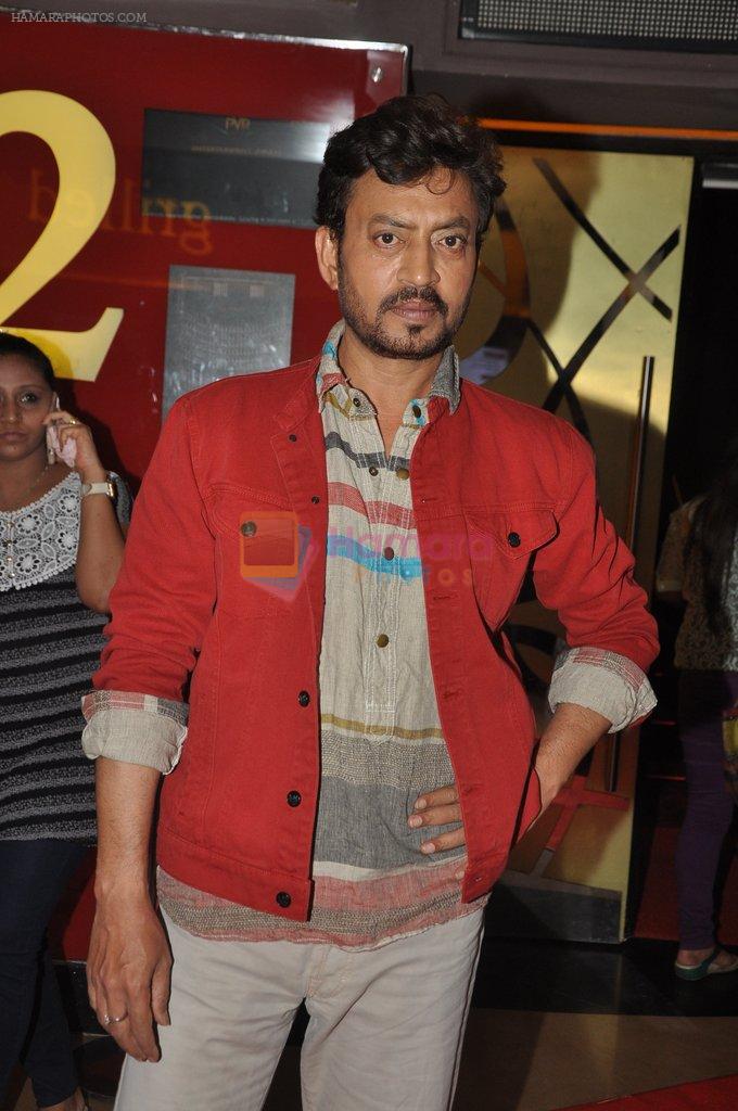 Irrfan Khan at the launch of trailer Ekkees Toppon Ki Salaami in PVR on 11th Aug 2014