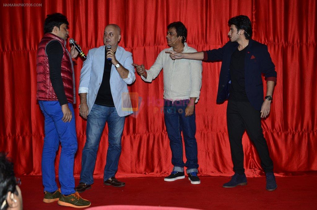 Anupam Kher, Diyendu Sharma at the launch of trailer Ekkees Toppon Ki Salaami in PVR on 11th Aug 2014