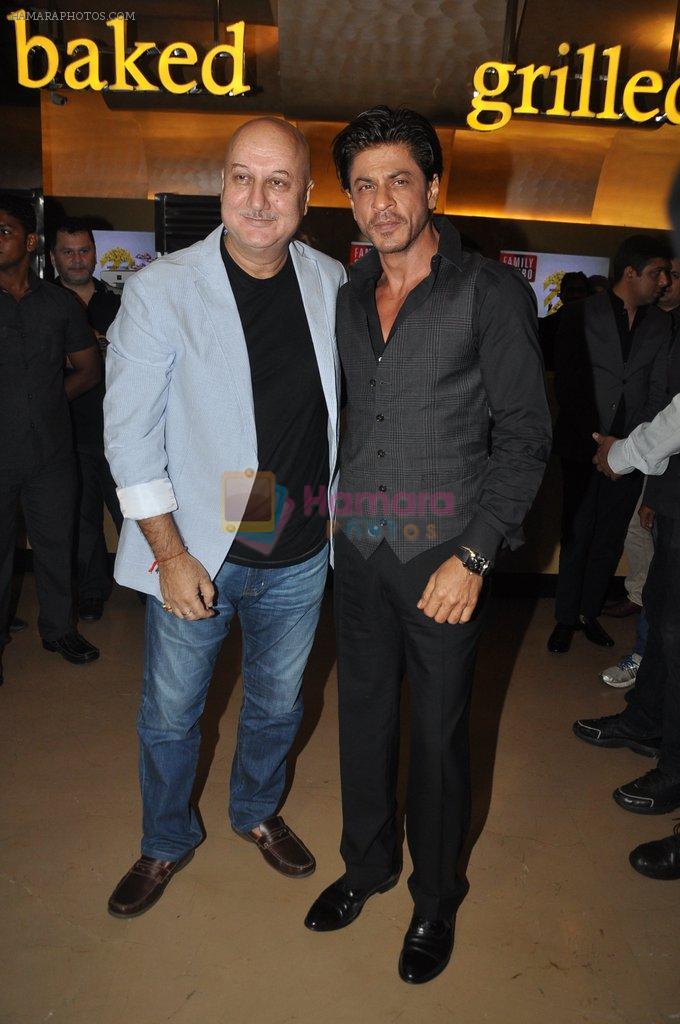 Anupam Kher, Shahrukh Khan at the launch of trailer Ekkees Toppon Ki Salaami in PVR on 11th Aug 2014