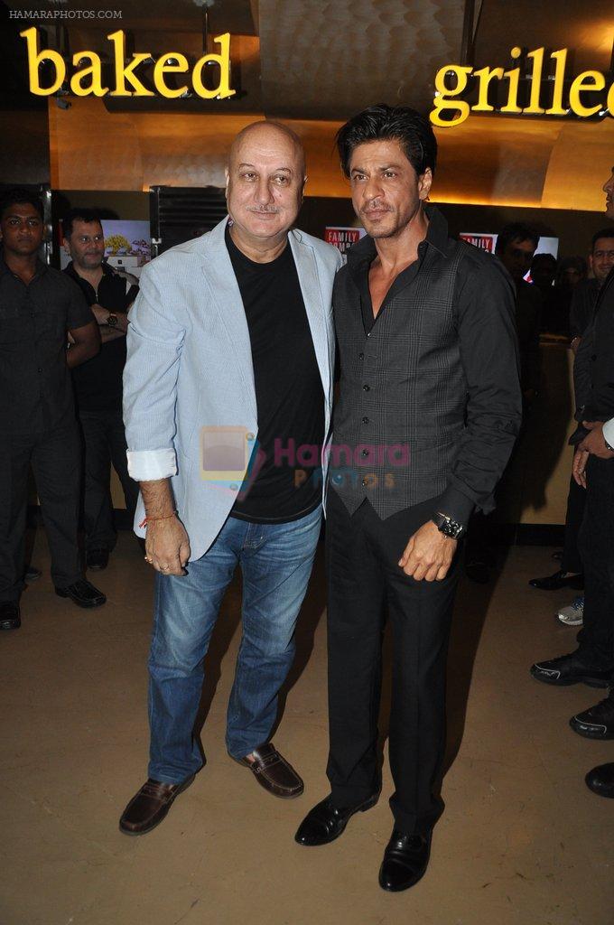 Anupam Kher, Shahrukh Khan at the launch of trailer Ekkees Toppon Ki Salaami in PVR on 11th Aug 2014