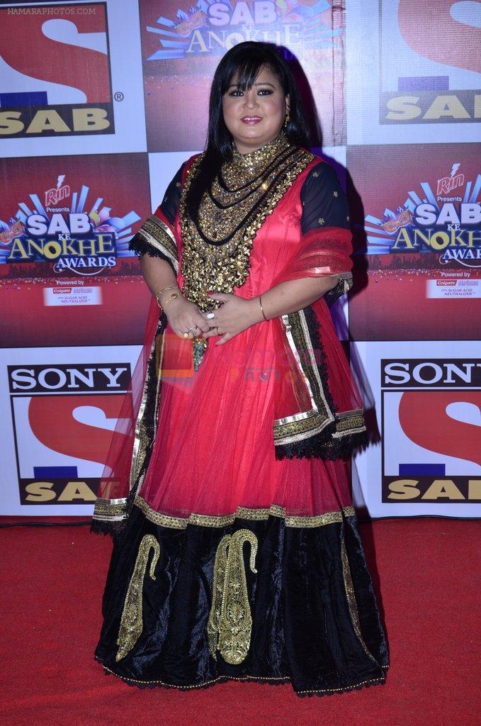 Bharti Singh at SAB Ke anokhe awards in Filmcity on 12th Aug 2014