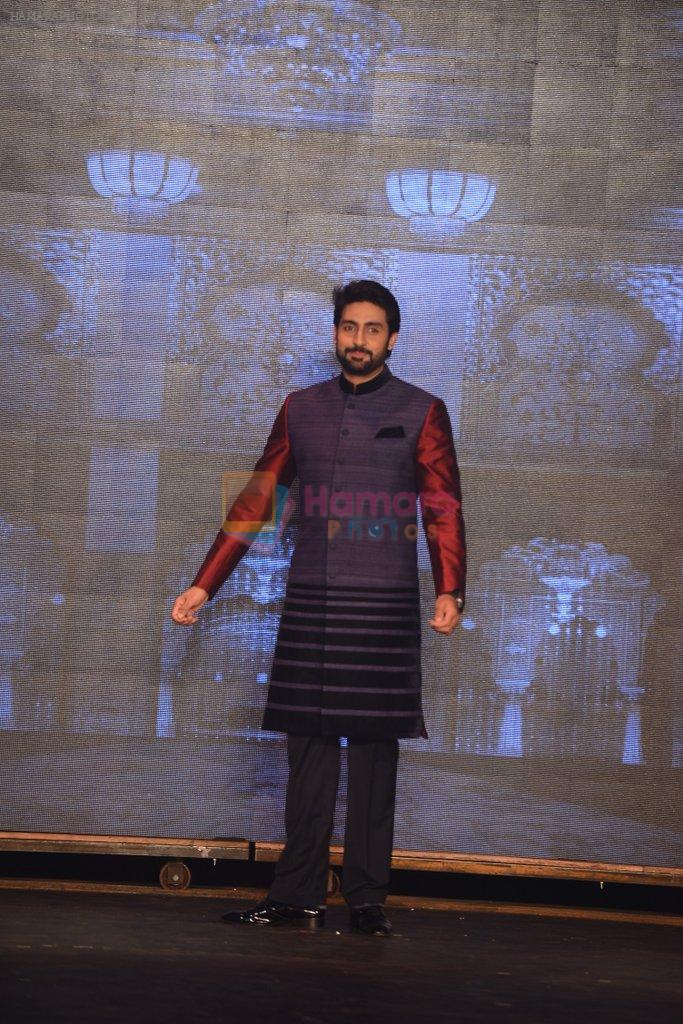 Abhishek Bachchan walks for Manish Malhotra Show in Mumbai on 14th Aug 2014