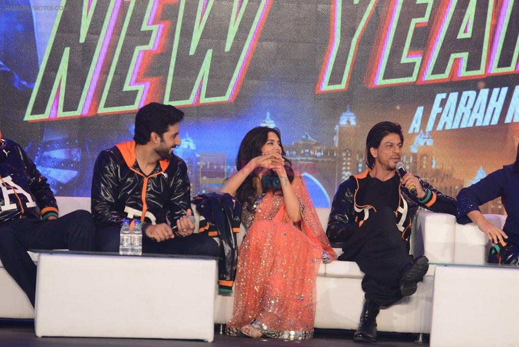 Shahrukh, Deepika, Abhishek at the Trailer launch of Happy New Year in Mumbai on 14th Aug 2014