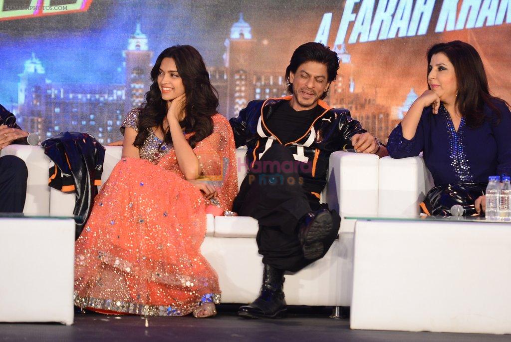 Deepika, Shahrukh, Boman, Sonu Sood at the Trailer launch of Happy New Year in Mumbai on 14th Aug 2014