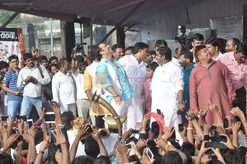 Govinda at Ram Kadam Dahi Handi in Mumbai on 18th Aug 2014