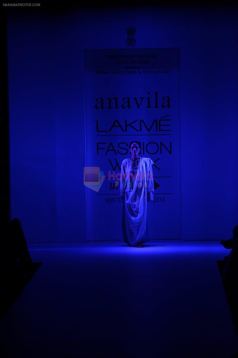 Model walk the ramp for Alavila at Lakme Fashion Week Winter Festive 2014 Day 3 on 21st Aug 2014