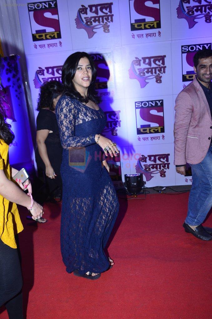 Ekta Kapoor at Pal Channel red carpet in Filmcity, Mumbai on 21st Aug 2014