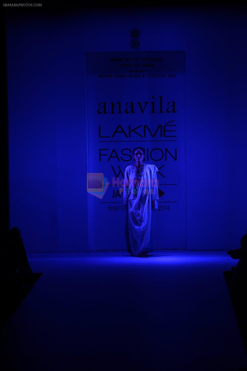 Model walk the ramp for Alavila at Lakme Fashion Week Winter Festive 2014 Day 3 on 21st Aug 2014