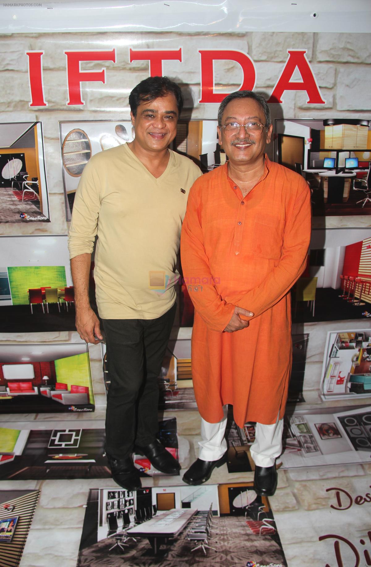 Sanjay Chhel and John Mathew Mathan at the bhoomipoojan ceremony of Indian Films and Television Directors Association's