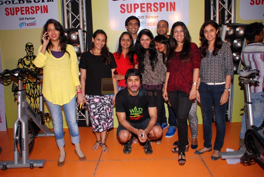 Vikas Bhalla at Gold Gym Super Spin Contest in Bandra, Mumbai on 23rd Aug 2014