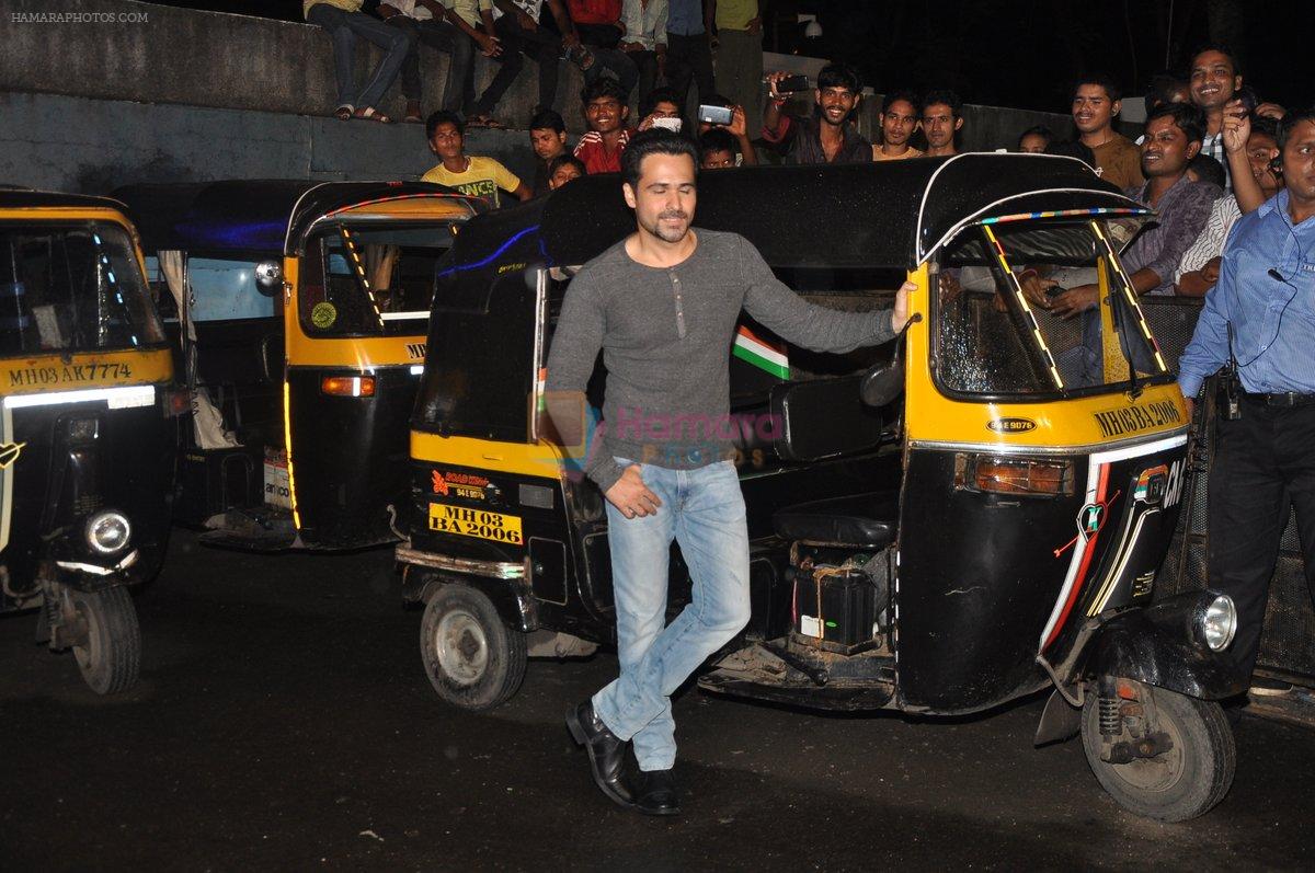 Emraan Hashmi at Raja Natwarlal special screening for Rickshaw Drivers in Mumbai on 23rd Aug 2014