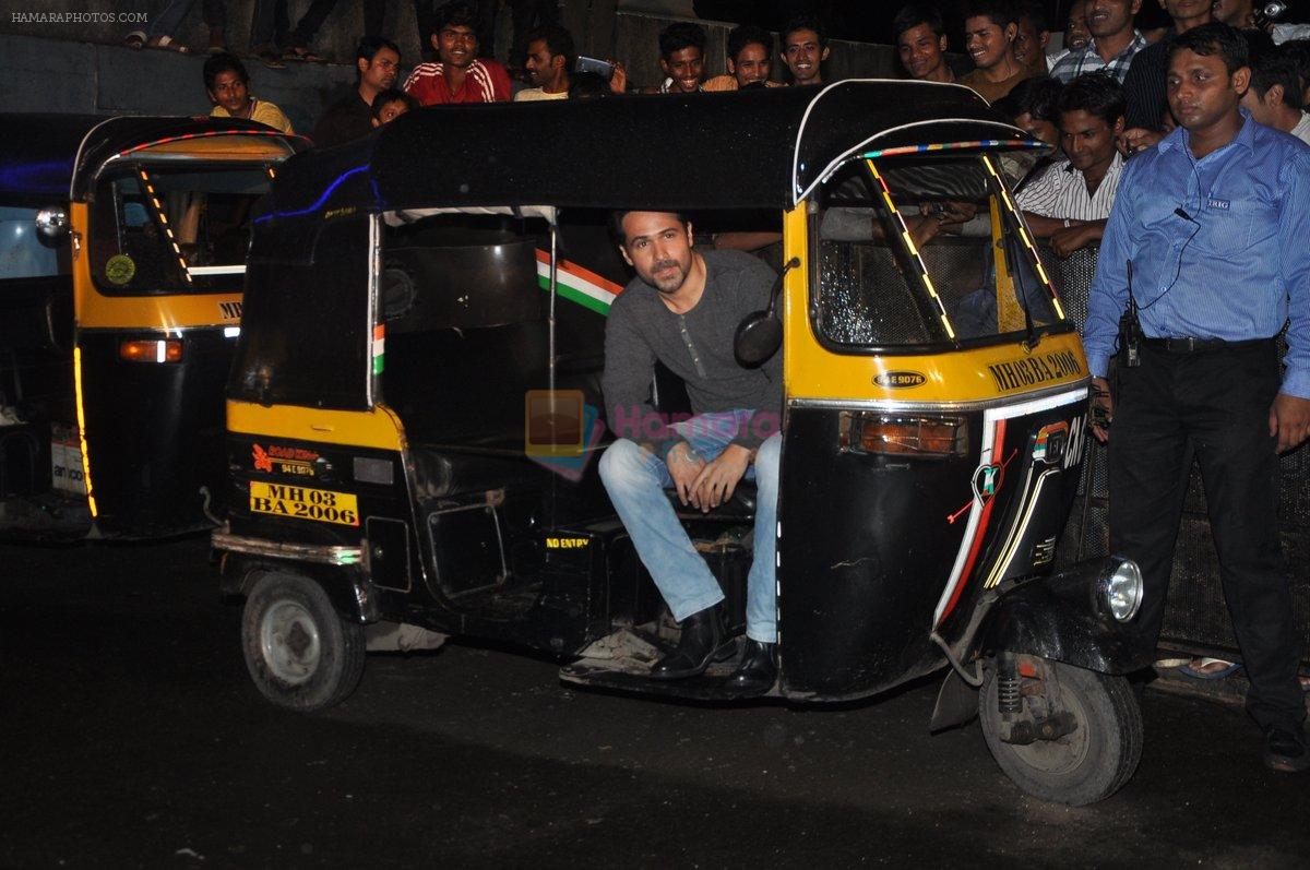 Emraan Hashmi at Raja Natwarlal special screening for Rickshaw Drivers in Mumbai on 23rd Aug 2014