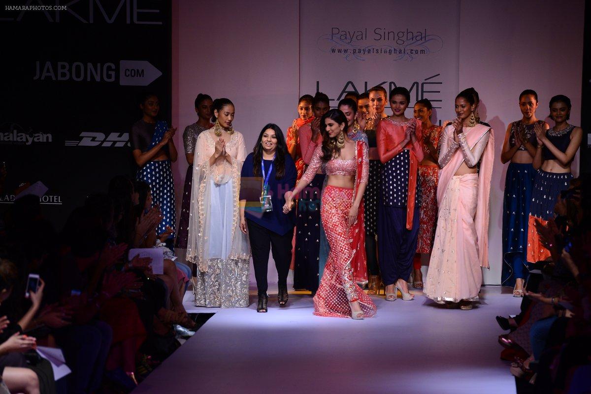 Vaani Kapoor walk the ramp for Payal Singhal at LFW 2014 Day 5 on 23rd Aug 2014