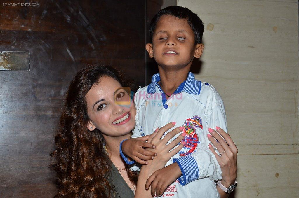 Dia Mirza unveils B for Braille- A music short film in Mumbai on 25th Aug 2014