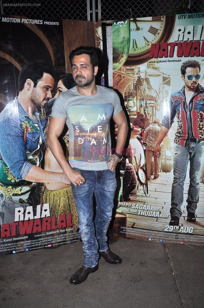 Emraan Hashmi at Raja Natwarlal Special Screening in Sunny Super Sound on 26th Aug 2014