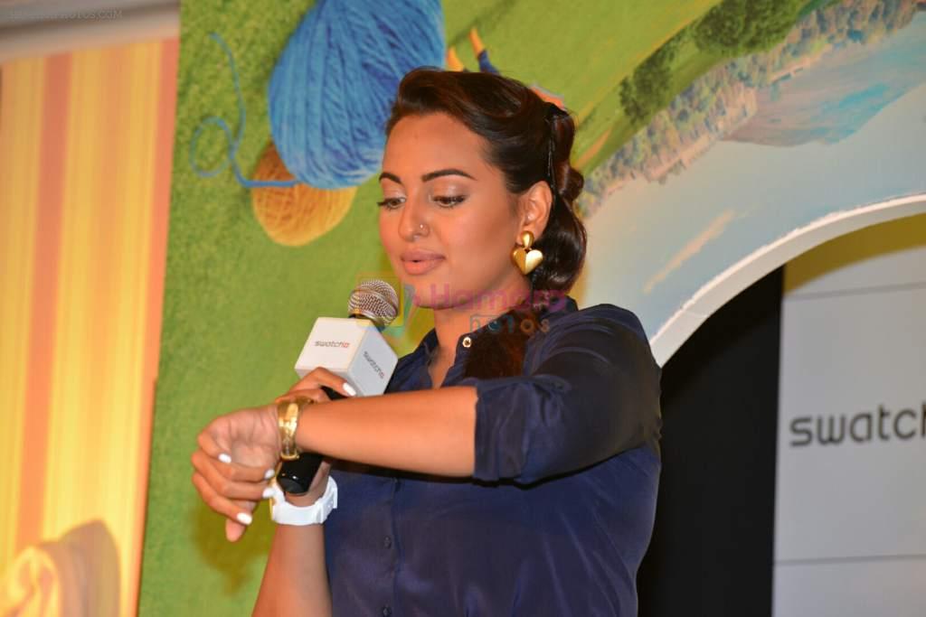 Sonakshi Sinha at Swatch watch Launch in Mumbai on 25th Aug 2014