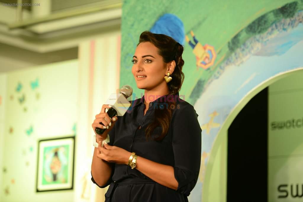 Sonakshi Sinha at Swatch watch Launch in Mumbai on 25th Aug 2014