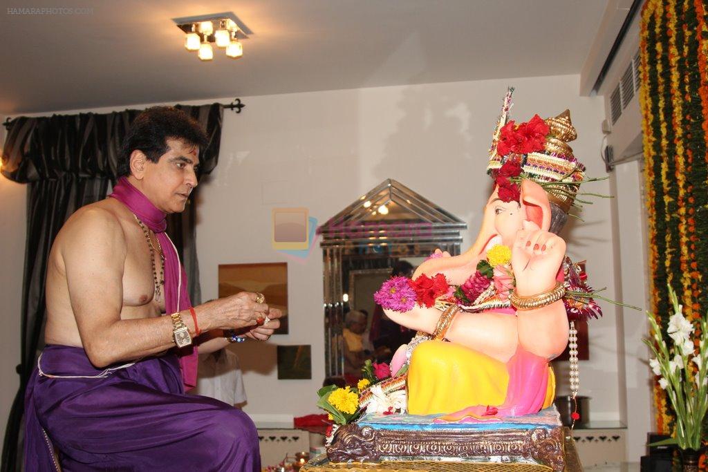 Jeetendra's Ganpati celebration in Mumbai on 29th Aug 2014