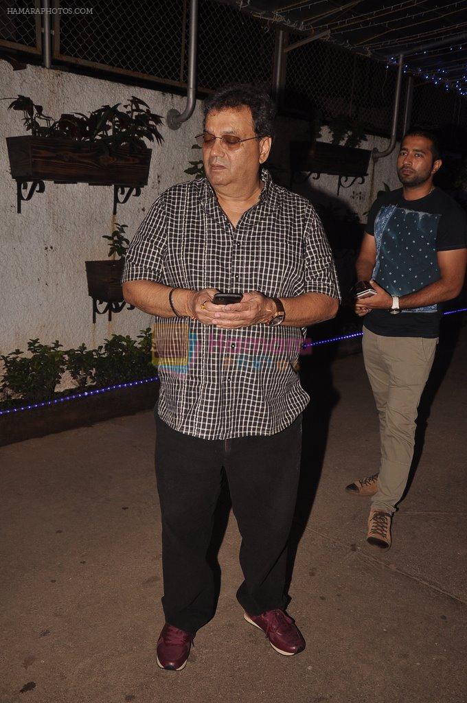Subhash Ghai at Double Di Trouble screening in Sunny Super Sound, Mumbai on 29th Aug 2014