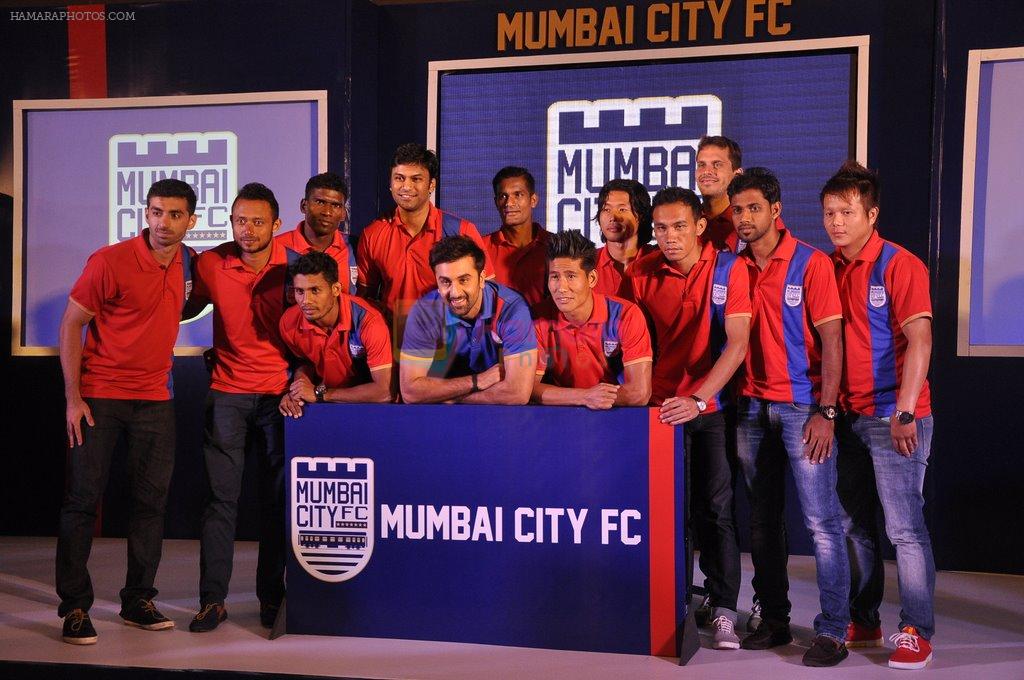 Ranbir Kapoor's soocer team logo launch in Mumbai on 31st Aug 2014