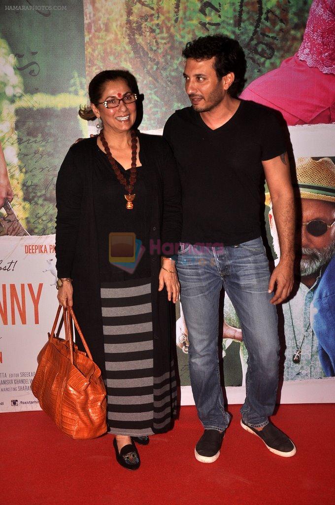 Homi Adajania, Dimple Kapadia at Finding fanny special screening in Mumbai on 1st Sept 2014
