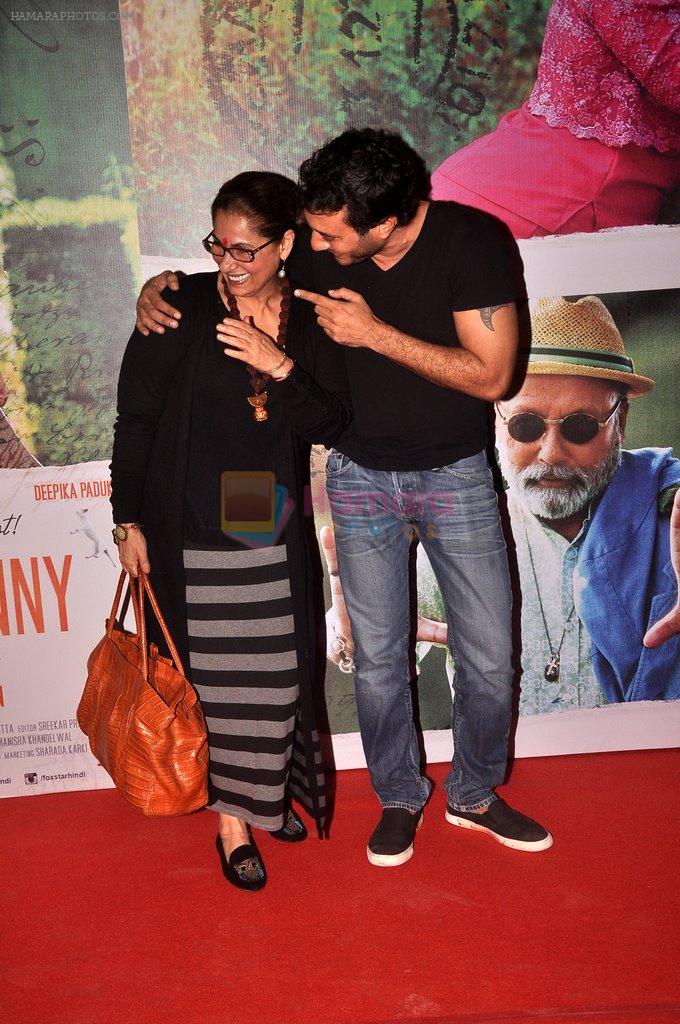 Homi Adajania, Dimple Kapadia at Finding fanny special screening in Mumbai on 1st Sept 2014