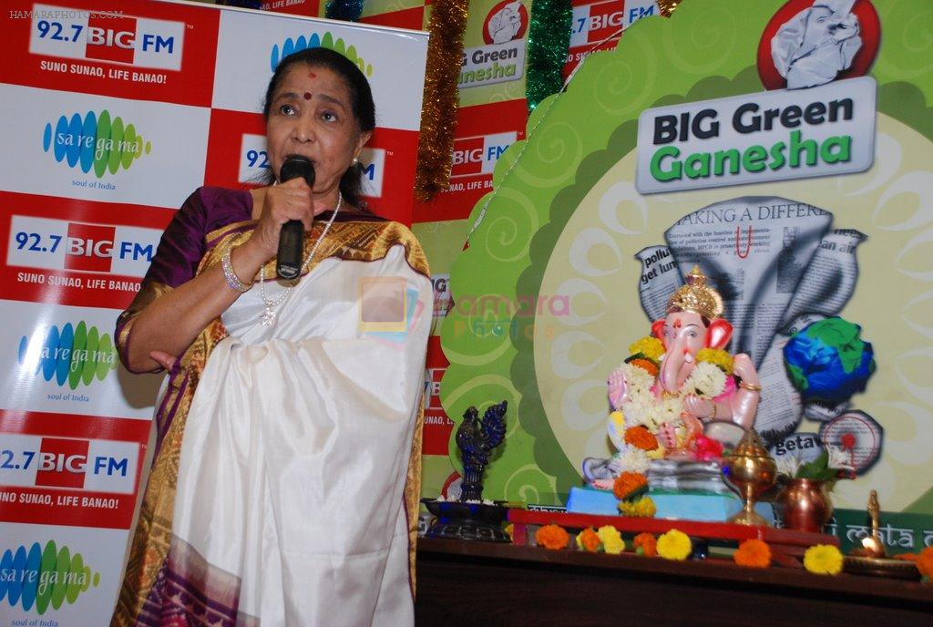 Asha Bhosle at big fm ganesh in Andheri, Mumbai on 1st Sept 2014