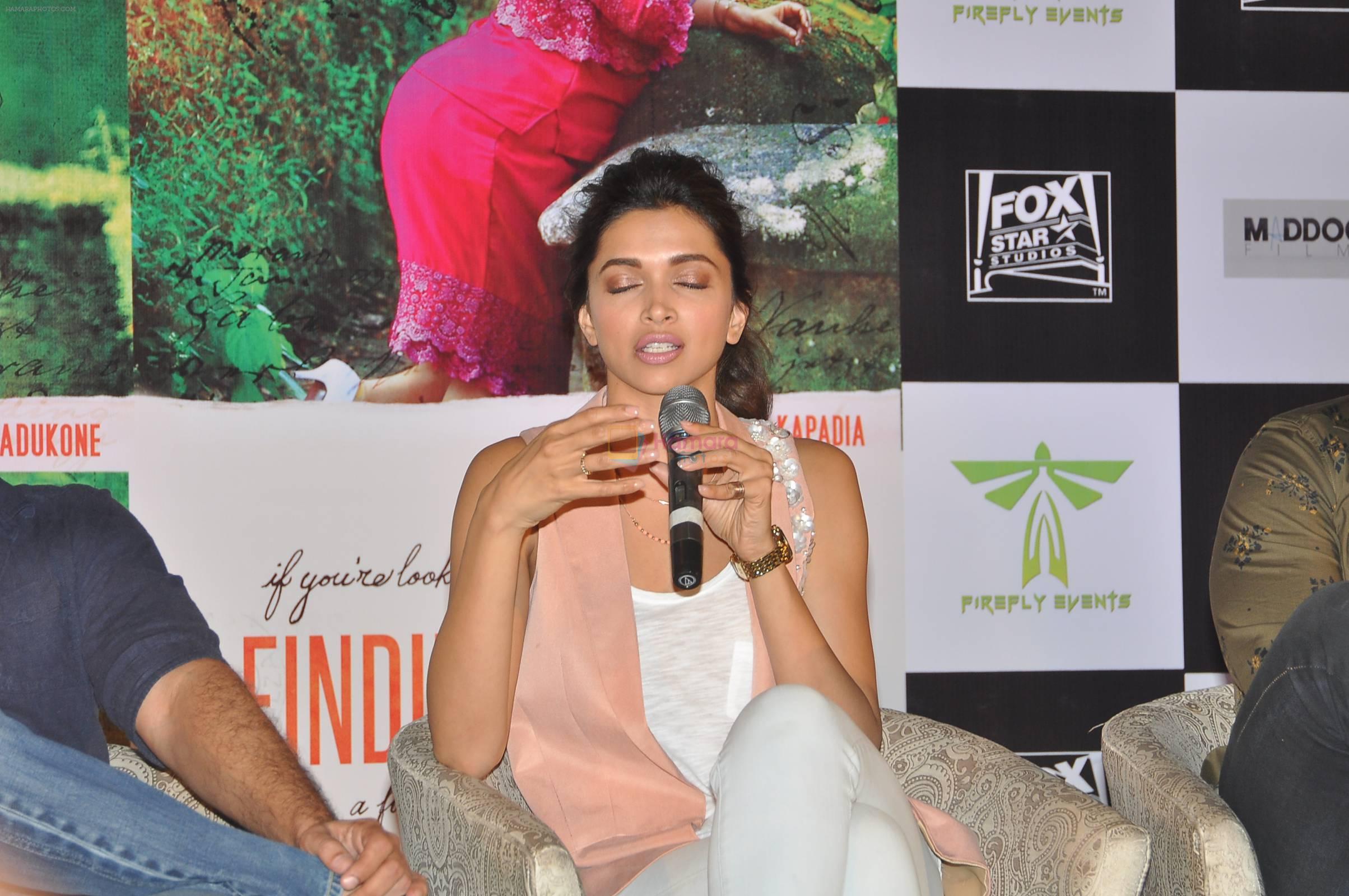 Deepika Padukone at Finding Fanny Promotional Event in Hyderabad on 2nd Sept 2014