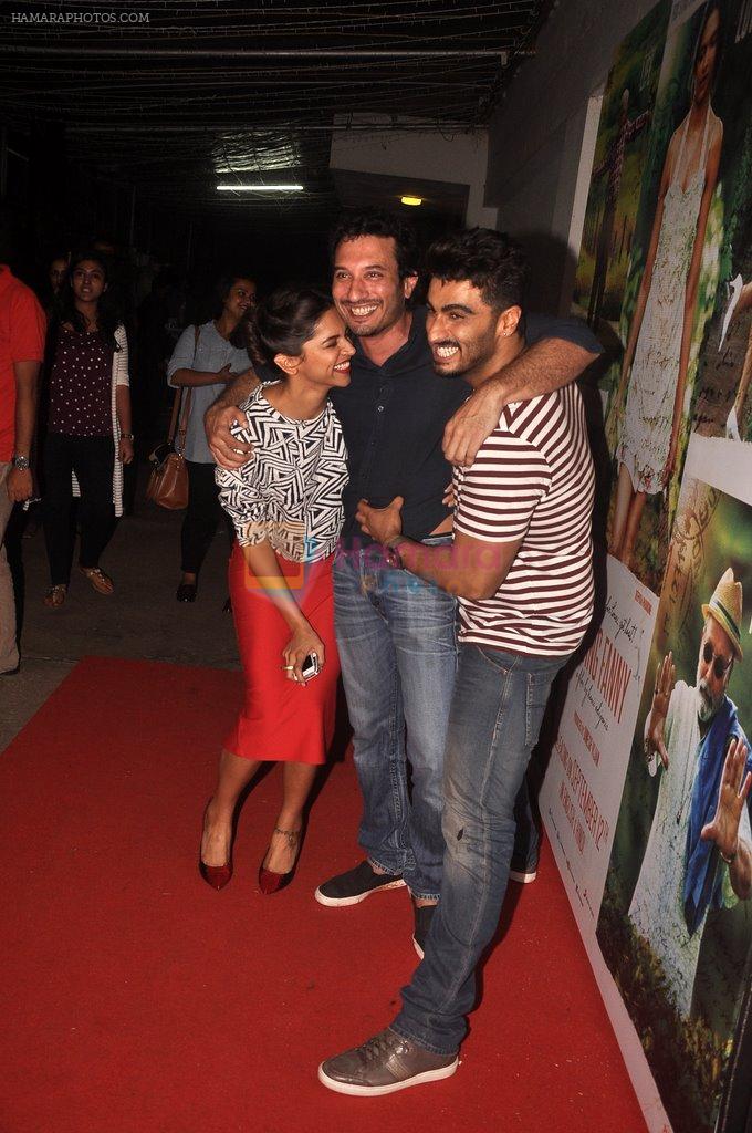 Deepika Padukone, Arjun Kapoor, Homi Adajania at Finding Fanny screening hosted by Deepika & Arjun Kapoor in Mumbai on 3rd Sept 2014