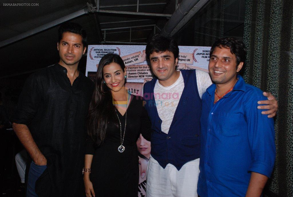 Prashantt Guptha, Tia Bajpai, Furqan Merchant at Identity card film bash in Marimba Lounge on 3rd Sept 2014