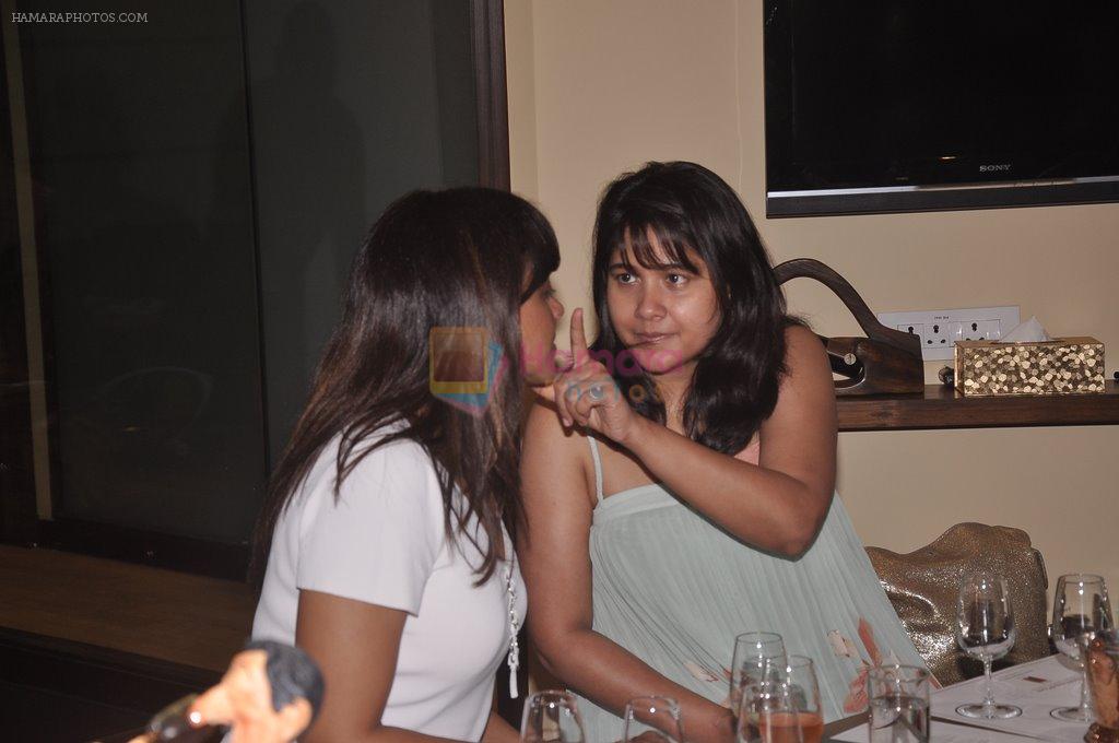 Narayani Shastri with Manasi Scott hosts special lunch to launch Fine Wines N More promotion in Andheri, Mumbai on 4th Sept 2014