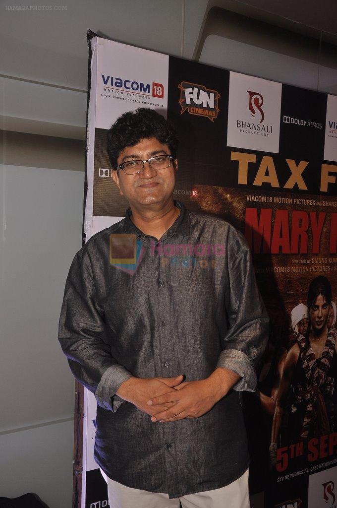 Parsoon Joshi at Mary Kom's Screening in Fun on 4th Sept 2014