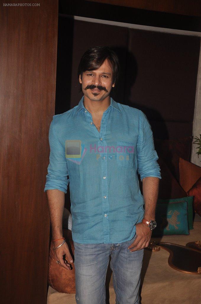 Vivek Oberoi gives interviews for blood donation drive in Juhu, Mumbai on 4th Sept 2014
