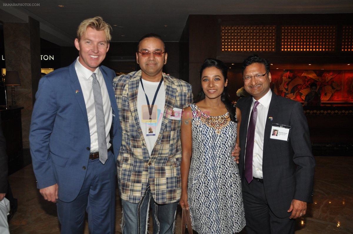 Tannishtha Chatterjee, Brett Lee at Anupam Sharma's UnIndian movie launch in Mumbai on 4th Sept 2014