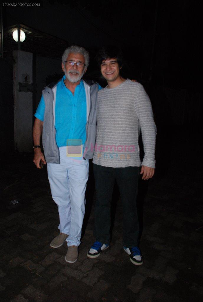 Naseeruddin Shah, Vivaan Shah at special screneing of Finding Fanny in Sunny Super Sound on 6th Sept 2014