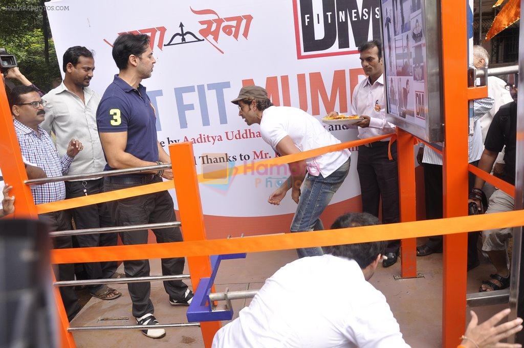 Dino Morea, Hrithik Roshan launch DM Fitness at Five Gardens, Mumbai on 7th Sept 2014