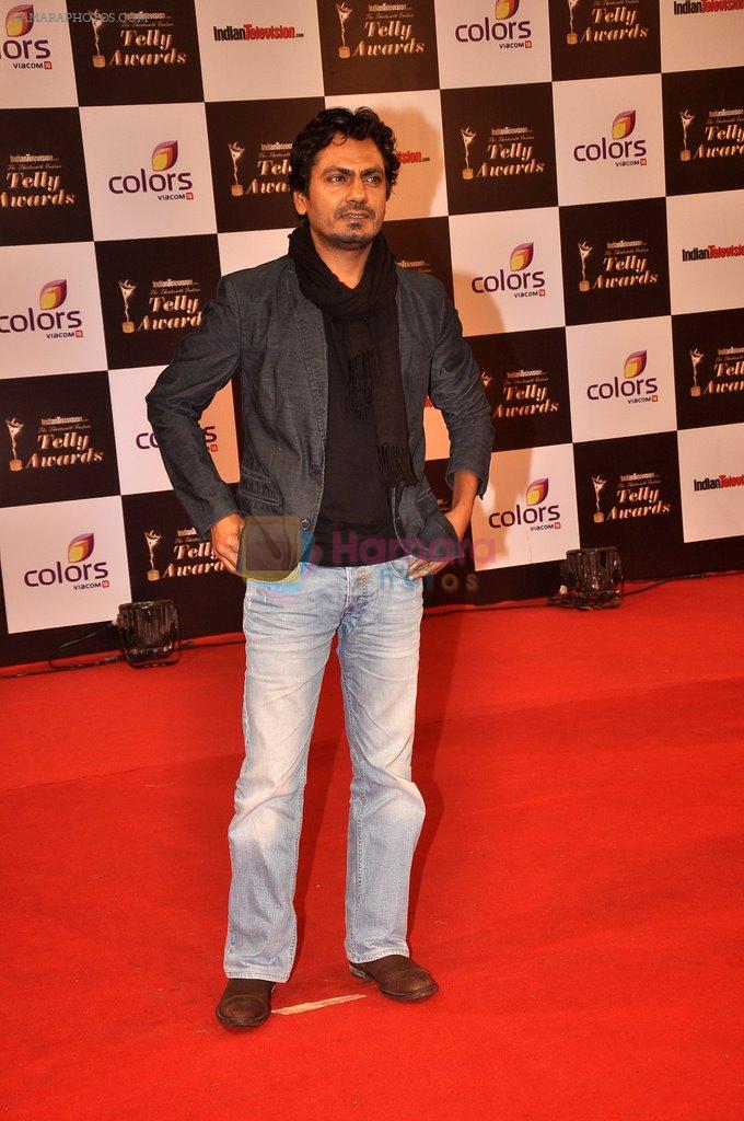 Nawazuddin Siddiqui at Indian Telly Awards in Filmcity, Mumbai on 9th Sept 2014