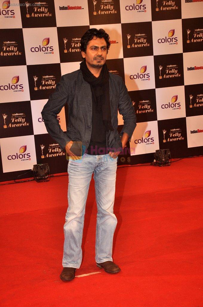 Nawazuddin Siddiqui at Indian Telly Awards in Filmcity, Mumbai on 9th Sept 2014
