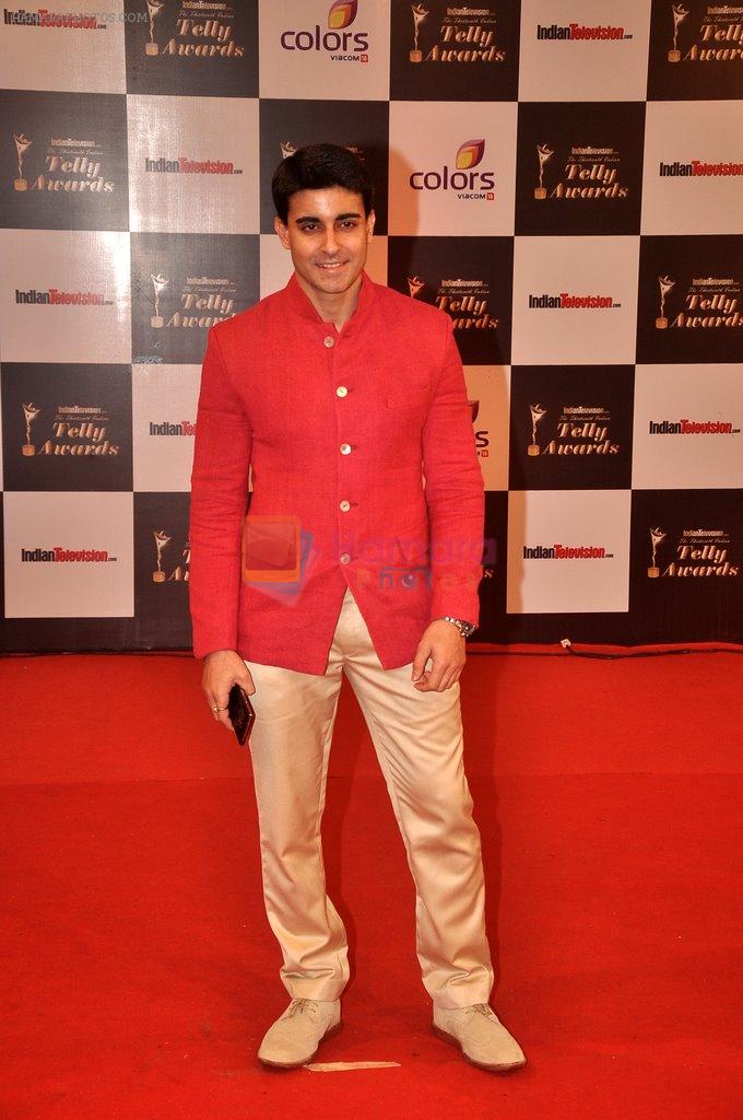 Gautam Rode at Indian Telly Awards in Filmcity, Mumbai on 9th Sept 2014