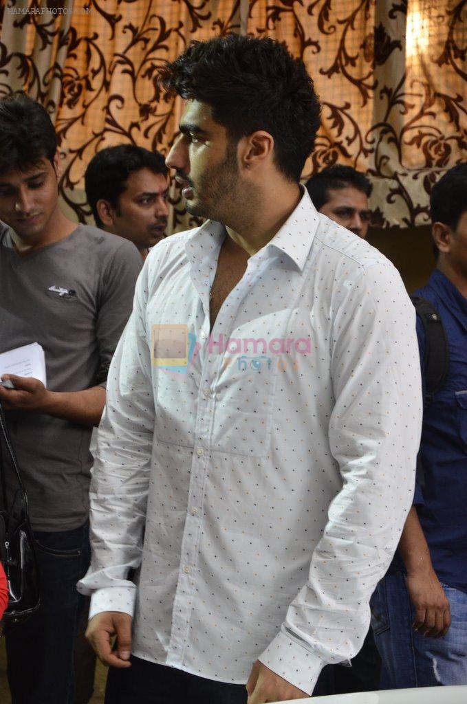 Arjun Kapoor on the sets of Star Plus serial in Chandivili on 9th Sept 2014
