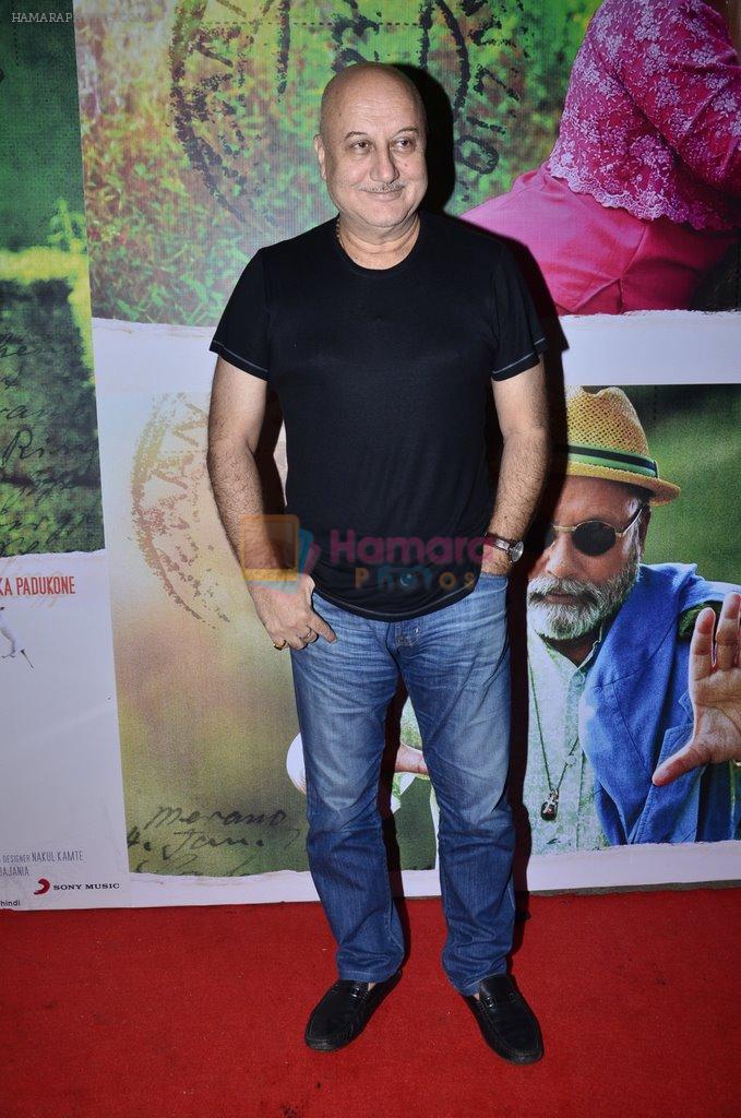 Anupam Kher at Finding Fanny screening for Big B in Sunny Super Sound on 10th Sept 2014