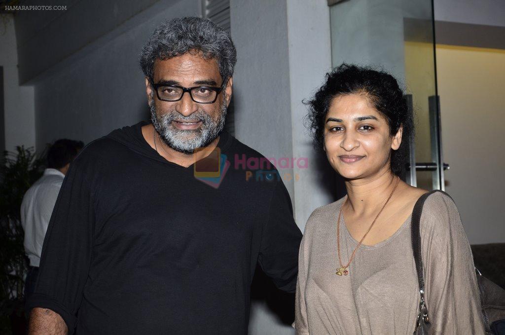 Gauri Shinde, R Balki at Finding Fanny screening for Big B in Sunny Super Sound on 10th Sept 2014