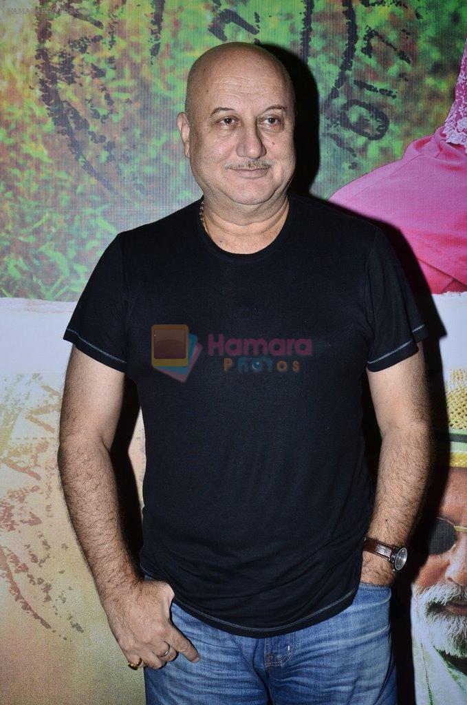Anupam Kher at Finding Fanny screening for Big B in Sunny Super Sound on 10th Sept 2014