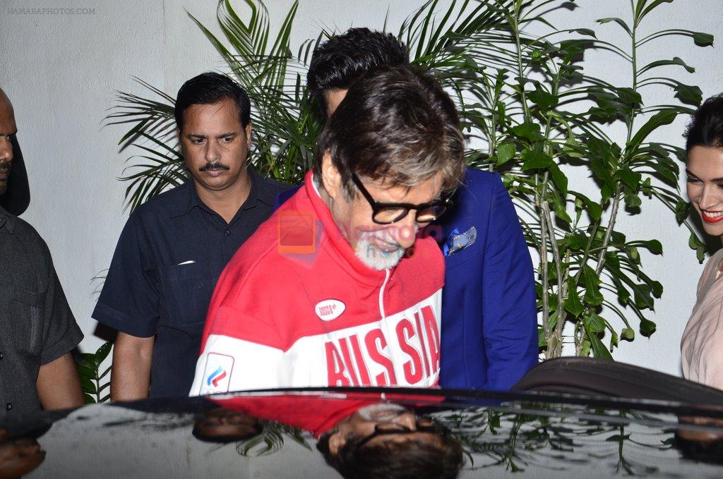 Amitabh Bachchan at Finding Fanny screening for Big B in Sunny Super Sound on 10th Sept 2014
