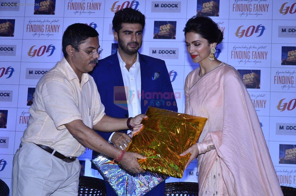 Deepika Padukone, Arjun Kapoor at Finding Fanny Goa tourism event in Novotel, Mumbai on 10th Sept 2014
