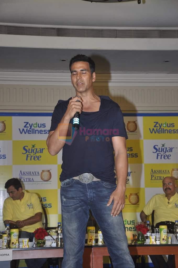Akshay Kumar at Donate Your Calories Sugarfree Campaign in Mumbai on 13th Sept 2014