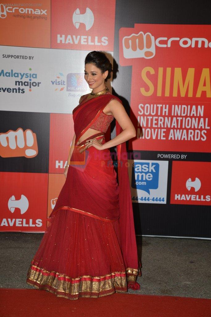 Tamannaah Bhatia on day 2 of Micromax SIIMA Awards red carpet on 13th Sept 2014