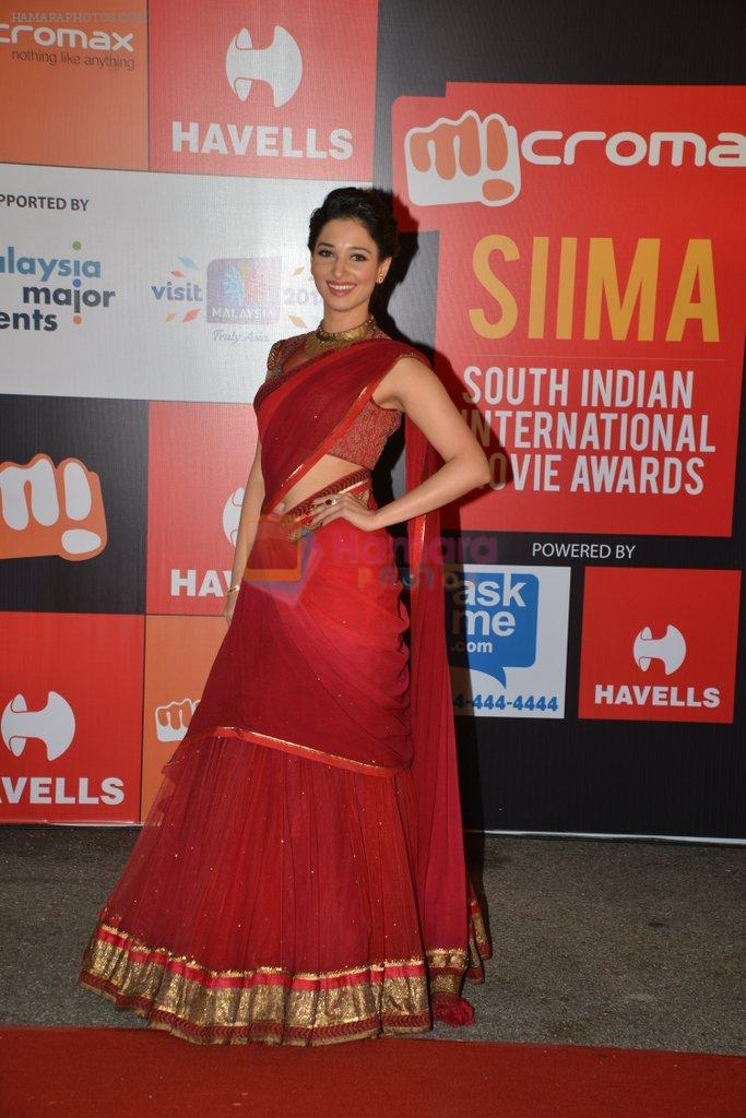 Tamannaah Bhatia on day 2 of Micromax SIIMA Awards red carpet on 13th Sept 2014