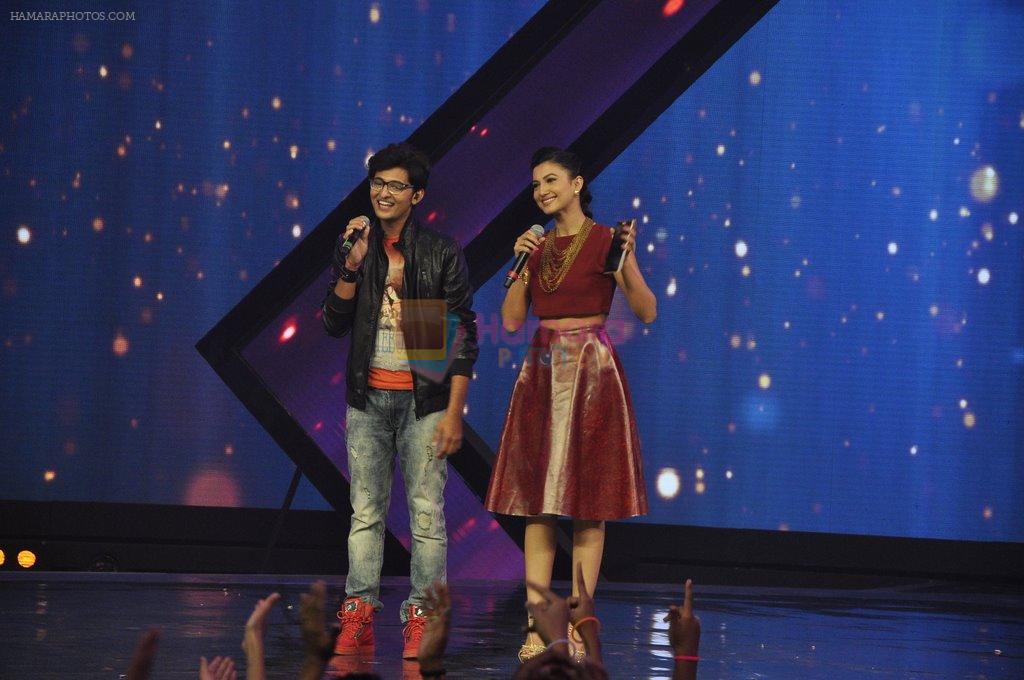 Gauhar Khan on the sets of Raw Star in Mumbai on 15th Sept 2014
