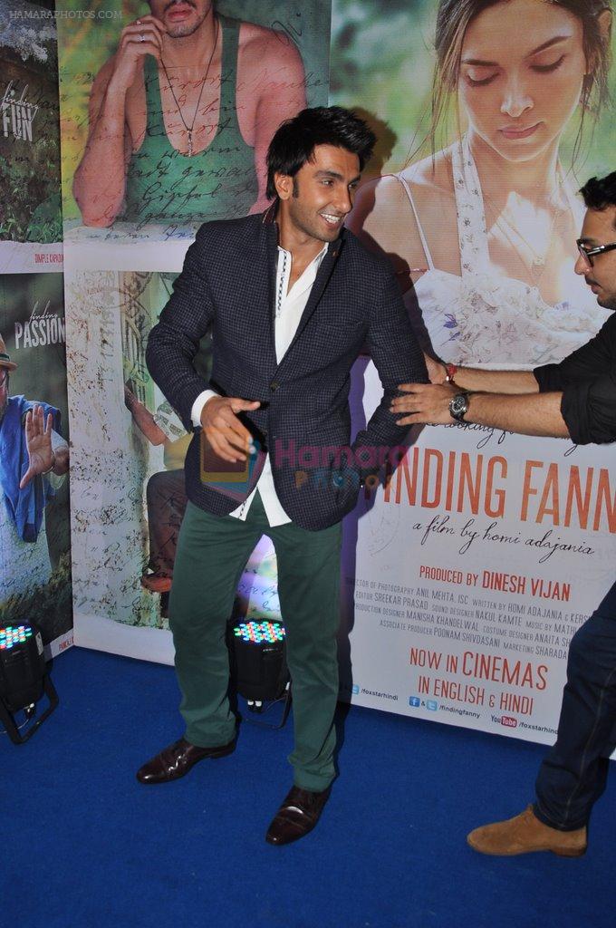 Ranveer Singh at Finding Fanny success bash in Bandra, Mumbai on 15th Sept 2014
